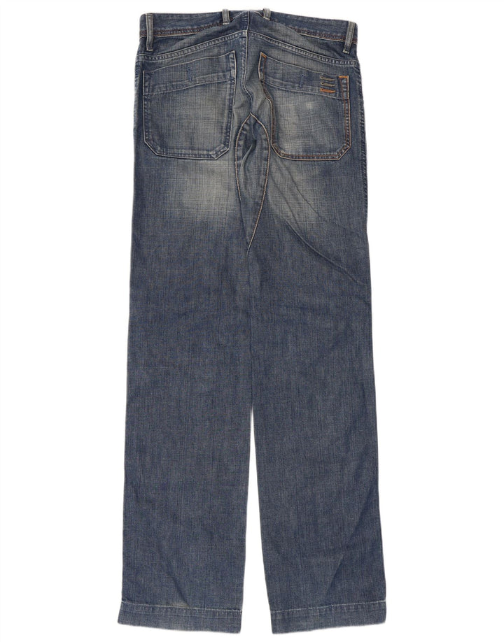 Diesel Herren Straight Jeans W29 L35 Blaue Baumwolle