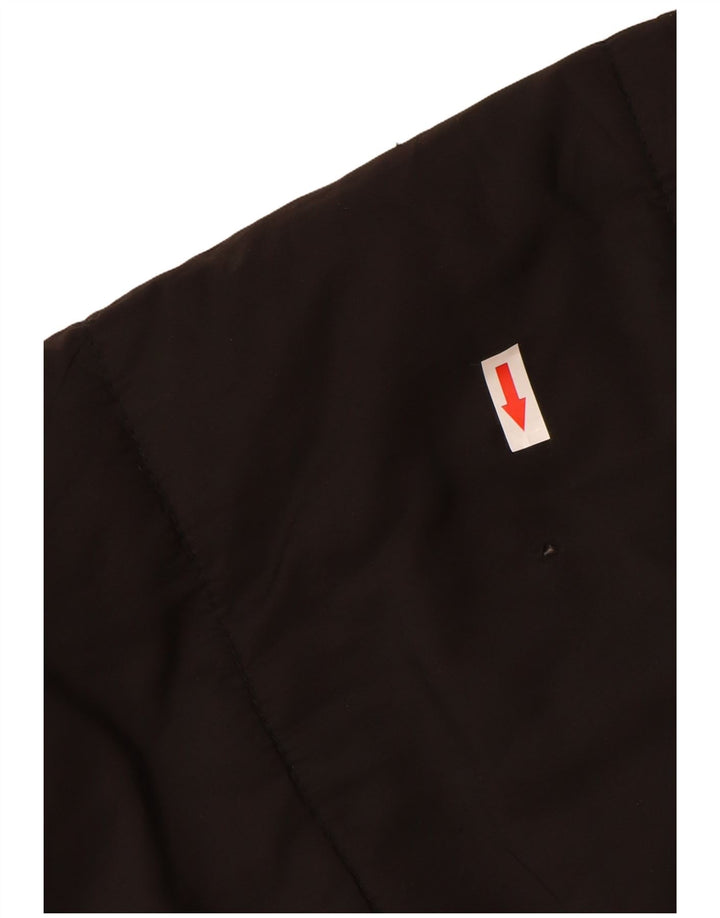 Zara Damen Übergroße wattierte Jacke UK 10 Small Schwarz Polyester