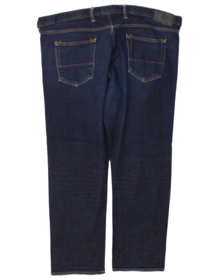 Marks & Spencer Herren Straight Jeans W42 L29 Marineblau Baumwolle