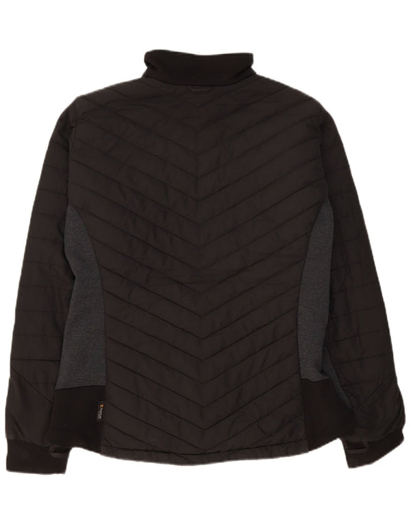 Jack Wolfskin Damen Wattierte Jacke UK 16 Large Schwarz Colourblock Polyester