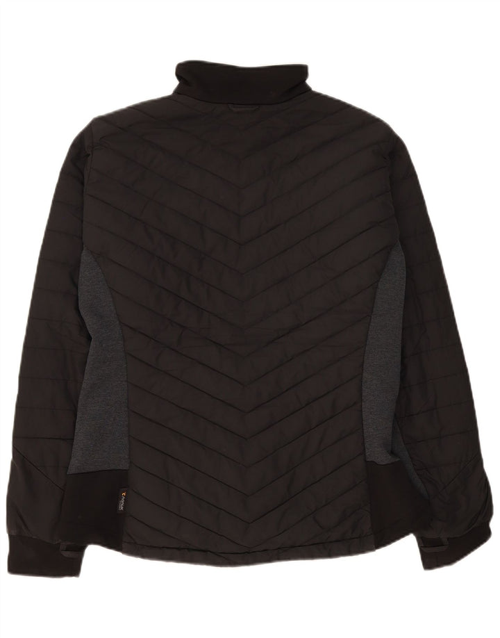 Jack Wolfskin Damen Wattierte Jacke UK 16 Large Schwarz Colourblock Polyester