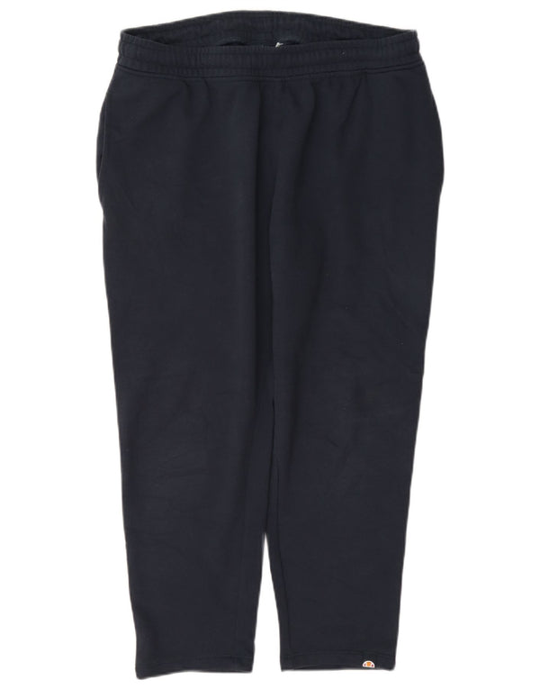Ellesse Capri-Trainingshose für Damen, UK 14, mittelmarineblaue Baumwolle