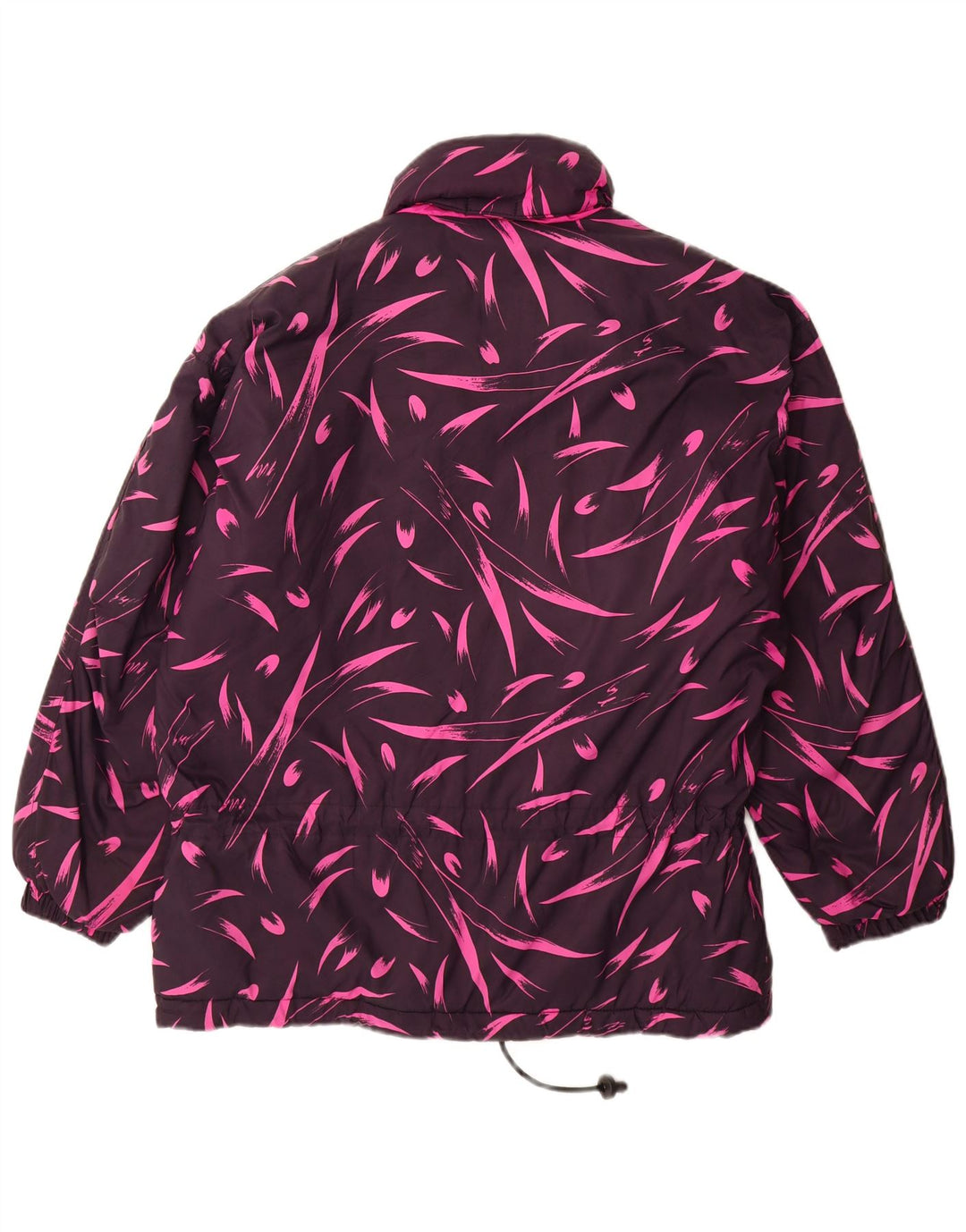 Diadora Damen Übergroßer Windjacke-Mantel UK 14 Mittellila geblümt