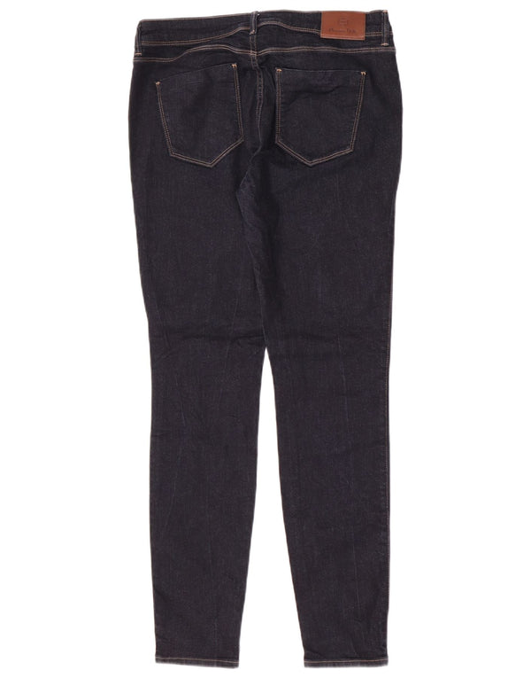 Massimo Dutti Damen Mid Rise Skinny Jeans EU 40 Medium W30 L29 Marineblau