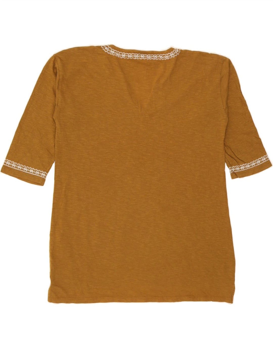 FAT FACE Womens Blouse Top UK 12 Medium Brown Cotton Vintage Fat Face and Second-Hand Fat Face from Messina Hembry 
