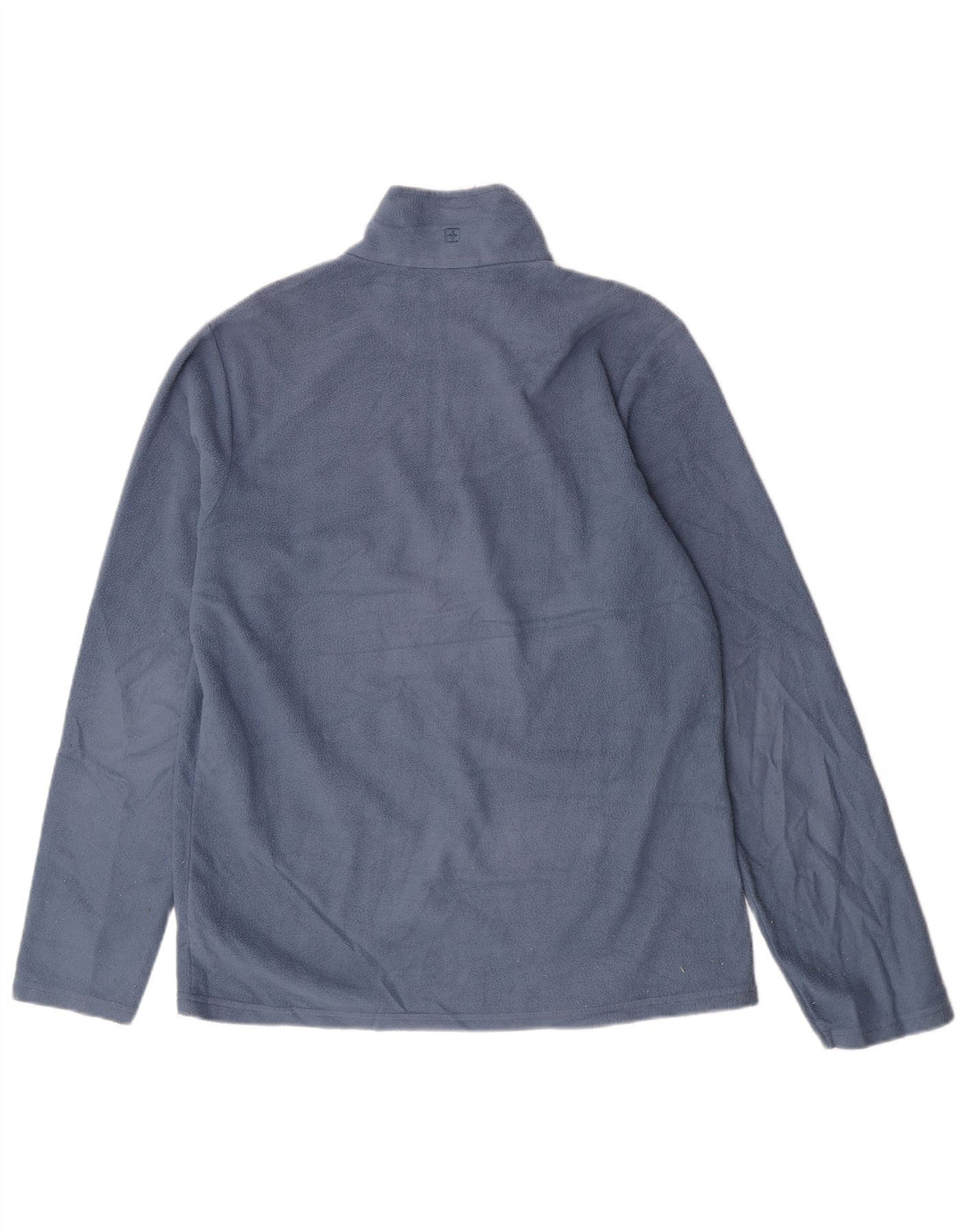 Mountain Warehouse Herren-Fleecepullover mit Reißverschluss am Kragen, mittelblaues Polyester