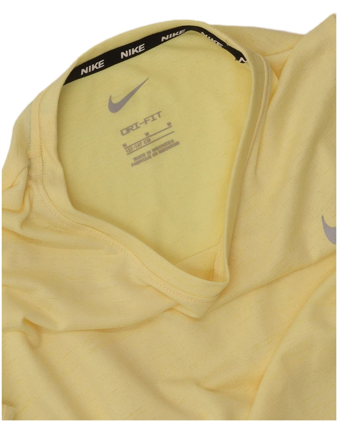 Nike Jungen Dri Fit T-Shirt Top 10–11 Jahre Mittelgelb