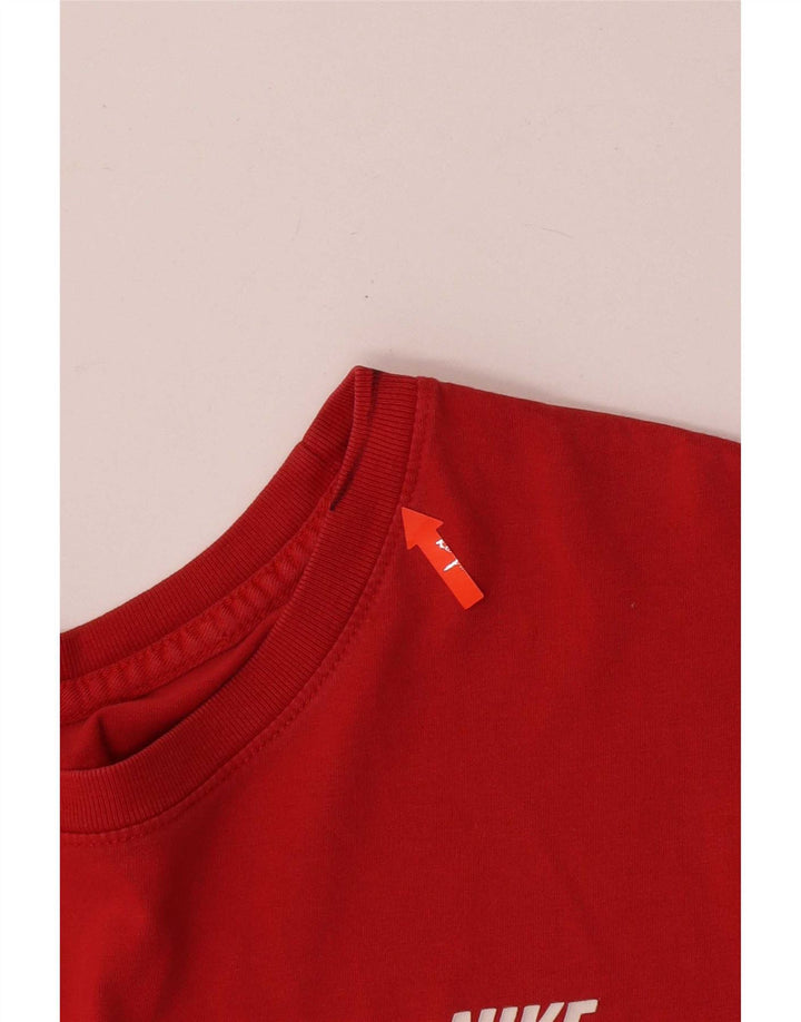 Nike Herren-T-Shirt mit Grafik, Größe L, aus roter Baumwolle