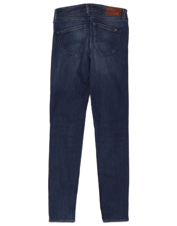 Tommy Hilfiger Womens Low Waist Skinny Jeans W26 L30 Navy Blue
