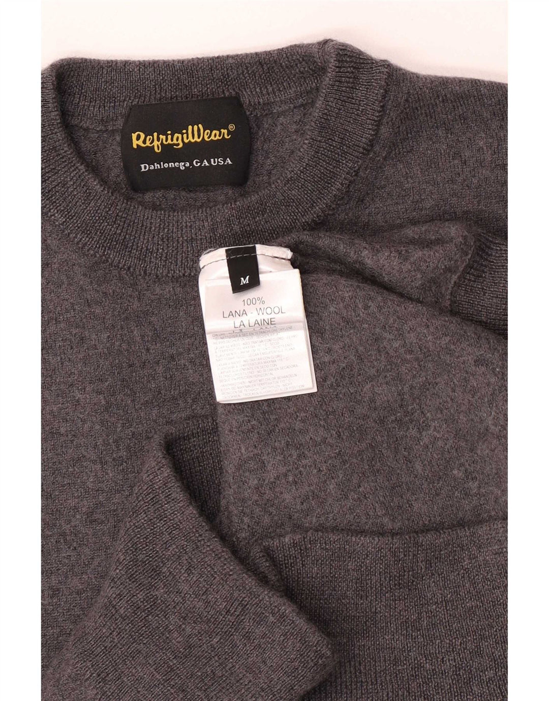 Refrigiwear Jungen-Pullover mit Rundhalsausschnitt, 11–12 Jahre, mittelgraue Wolle