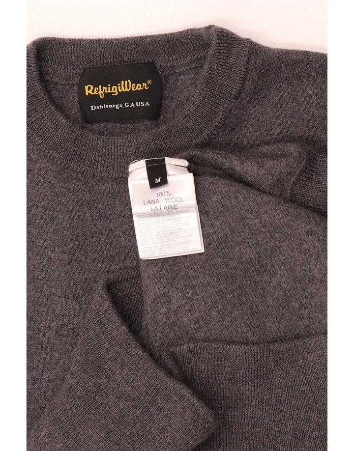 Refrigiwear Jungen-Pullover mit Rundhalsausschnitt, 11–12 Jahre, mittelgraue Wolle
