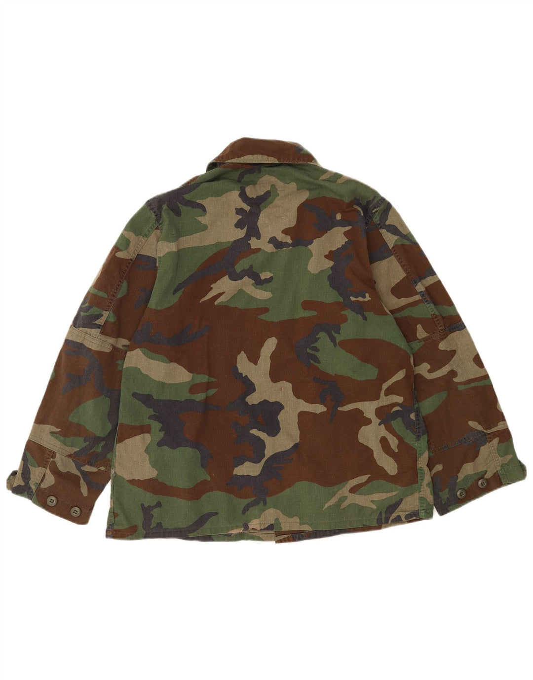 Vintage Herren Militärhemd Medium Khaki Camouflage