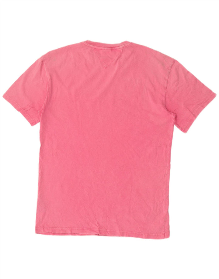 Tommy Hilfiger Herren T-Shirt mit Grafik, Mittelrosa