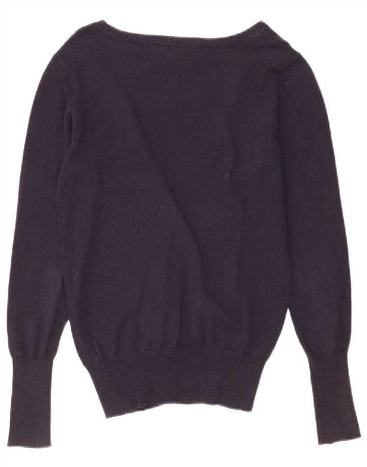 Zara Damen-Cardigan-Pullover UK 10 Small Marineblau