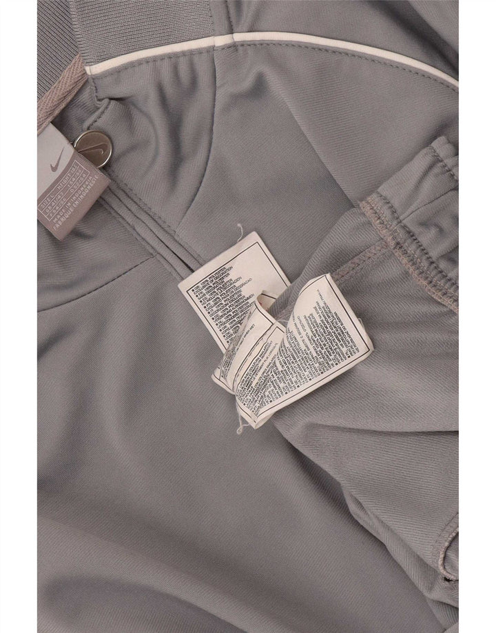 Nike Herren-Trainingsanzugoberteil, UK-Größe 41/43, großes graues Polyester