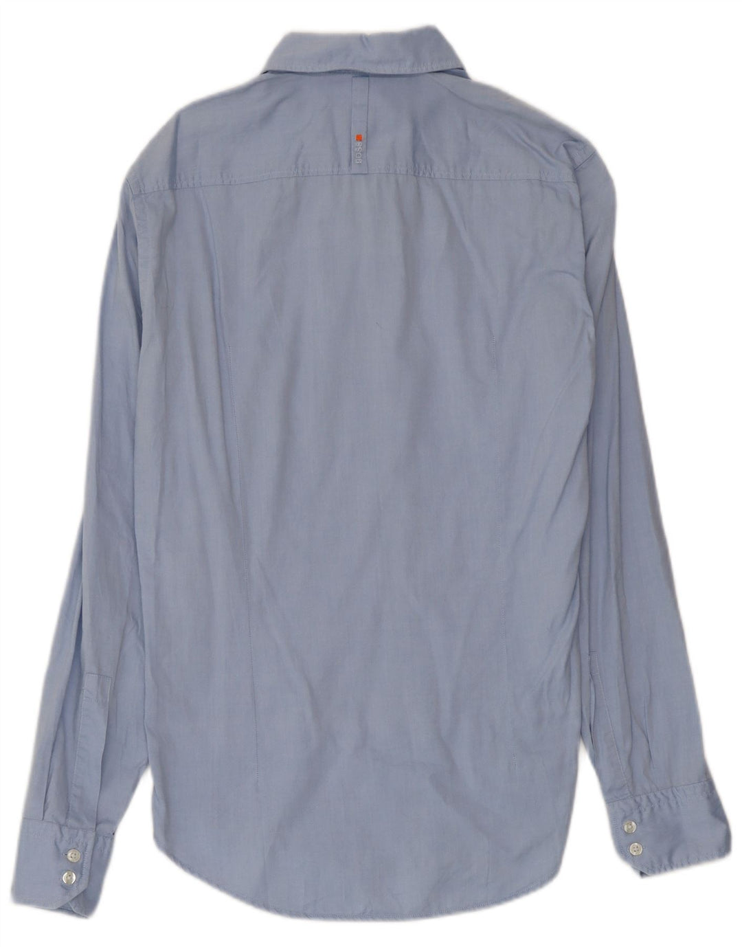 Hugo Boss Herrenhemd, klein, aus blauer Baumwolle