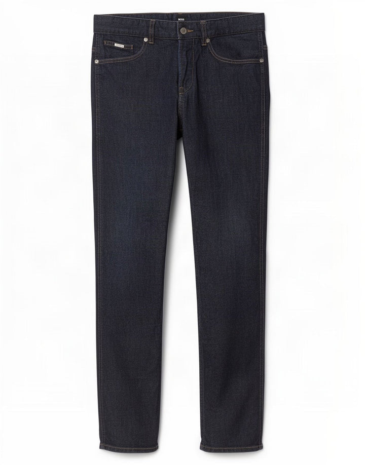 Hugo Boss Herren Slim Jeans W32 L32 Marineblaue Baumwolle