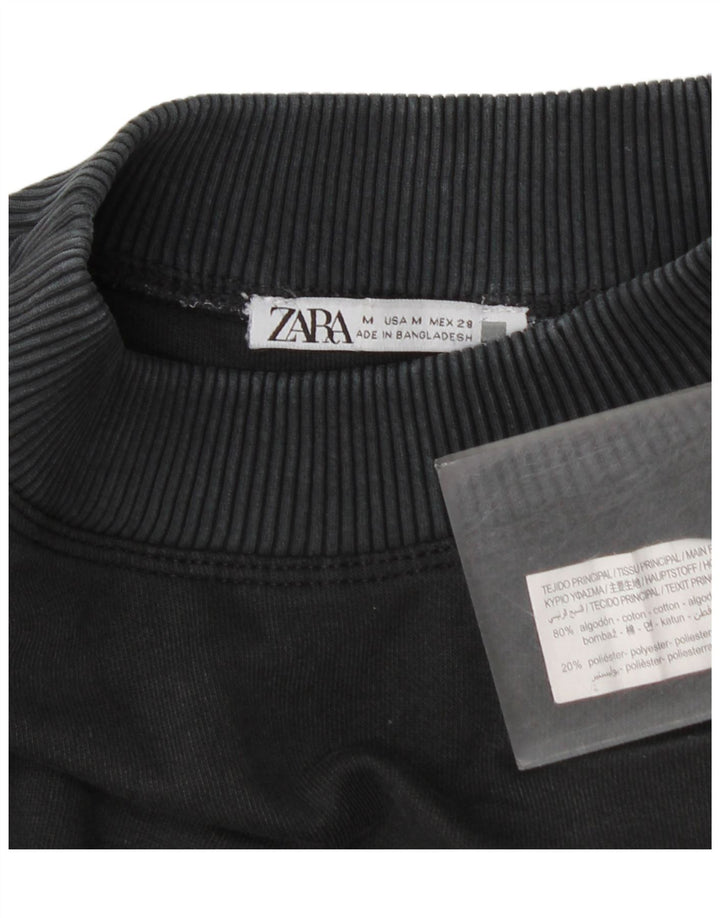 Zara Damen Maxikleid in Übergröße, UK 14, mittelgraue Baumwolle