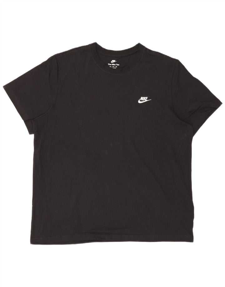 Nike Herren T-Shirt Top 2XL Schwarz Baumwolle