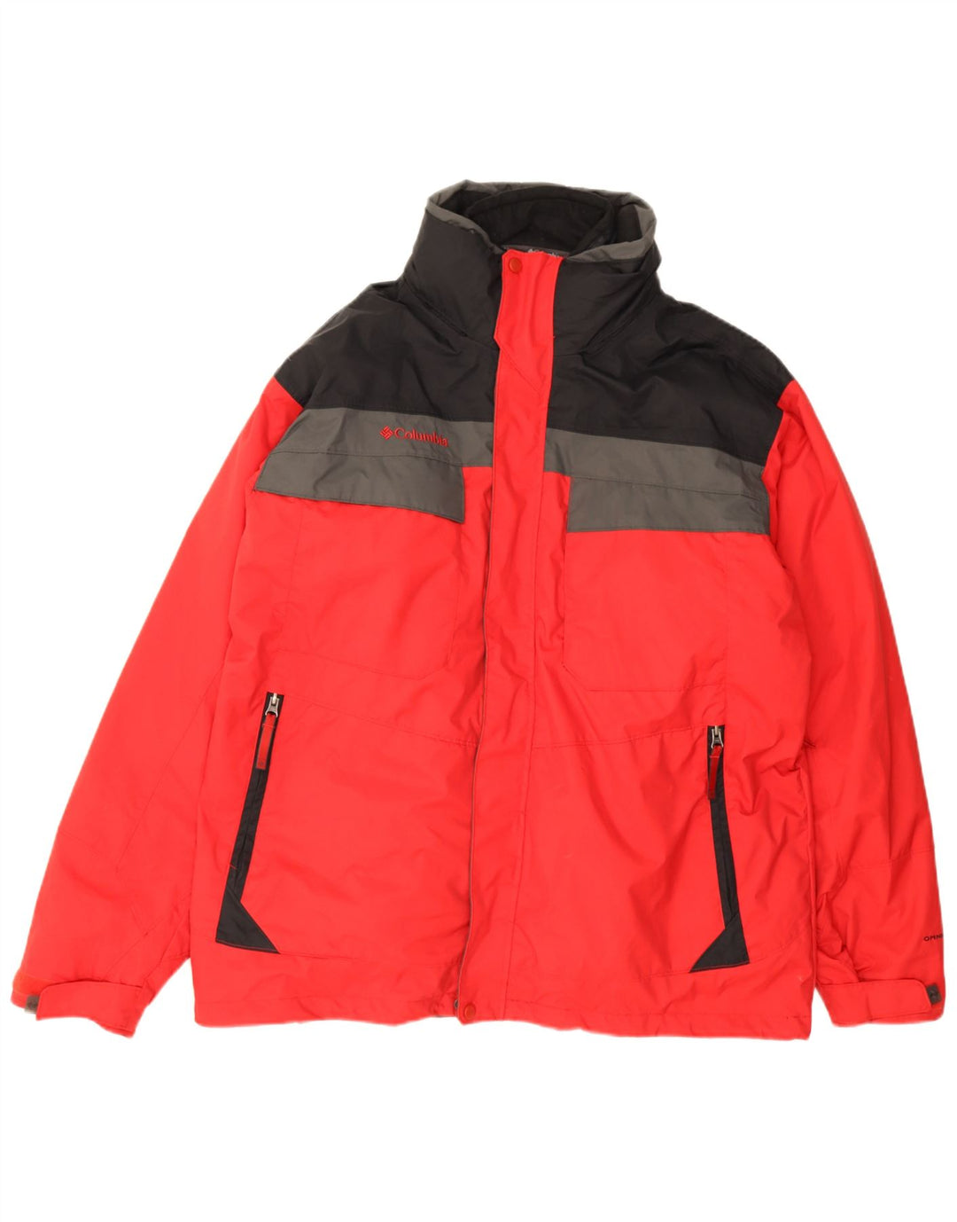 Columbia Herren Interchange Windjacke UK 42 XL Rot Farbblock