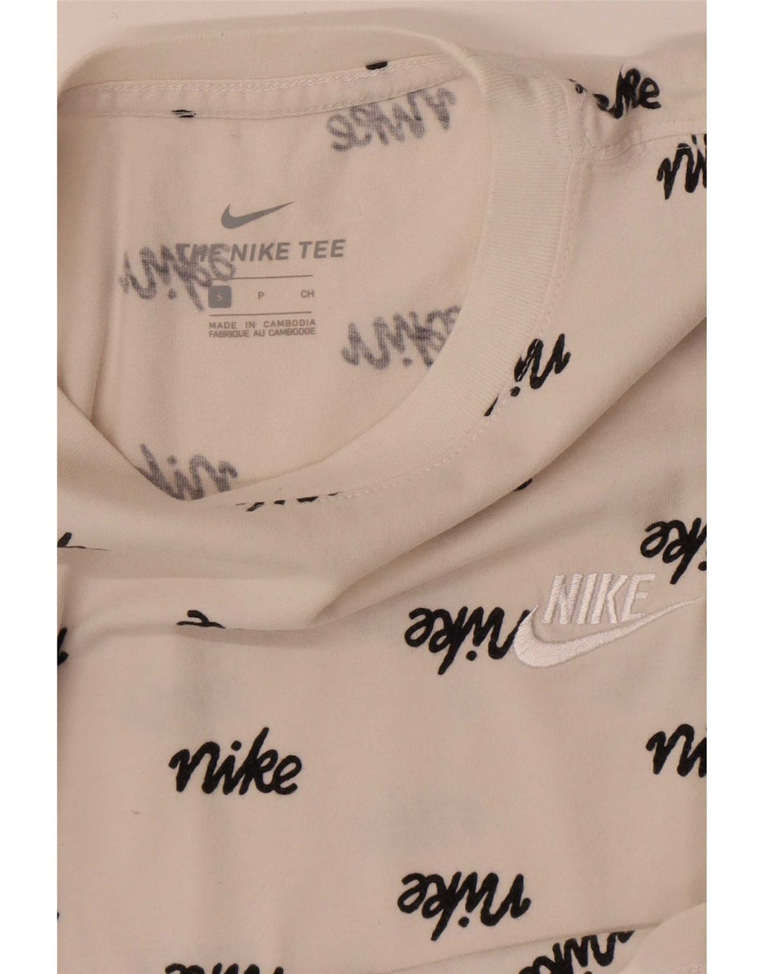 Nike Herren-T-Shirt mit Grafik, Größe S, Weiß