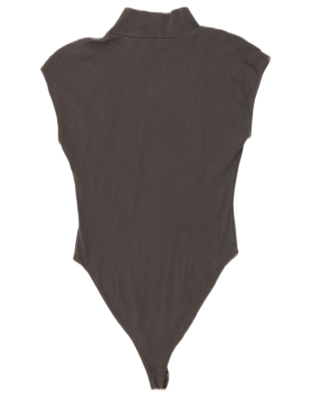 Ärmelloser Damen-Body von Zara UK 12 aus mittelgrauer Baumwolle