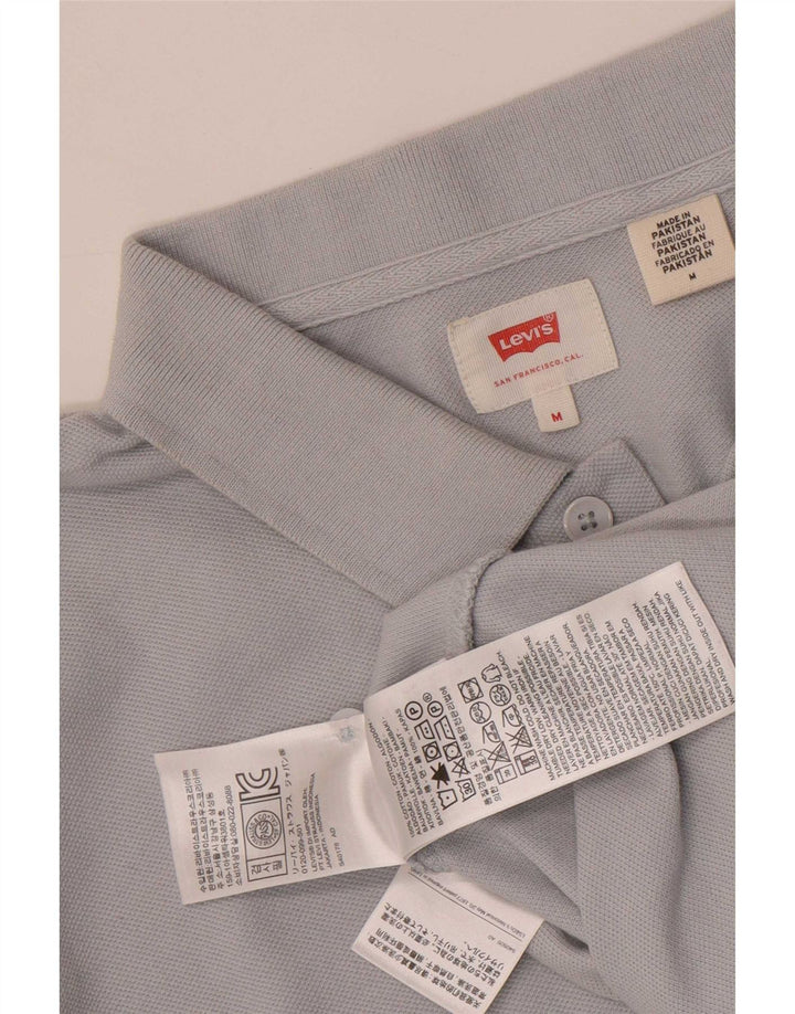 Levi's Herren-Poloshirt aus mittelblauer Baumwolle