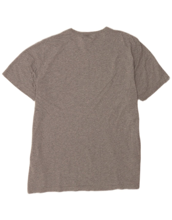 Adidas Herren Grafik T-Shirt Top XL Grau gefleckte Baumwolle