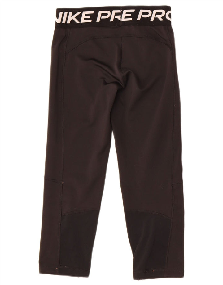 Nike Dri Fit Grafik-Leggings für Mädchen, 12–13 Jahre, Größe L, Schwarz, Polyester