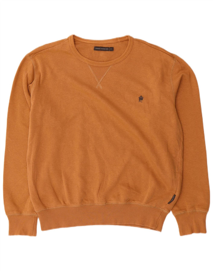 French Connection Herren-Sweatshirt-Pullover aus mittelbrauner Baumwolle
