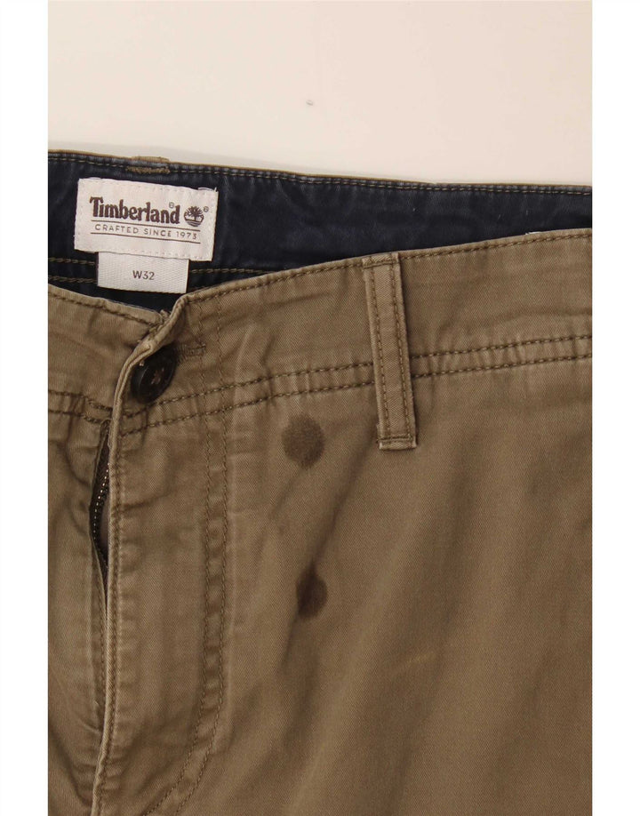 Timberland Herren Cargoshorts W32 Medium Khaki Baumwolle