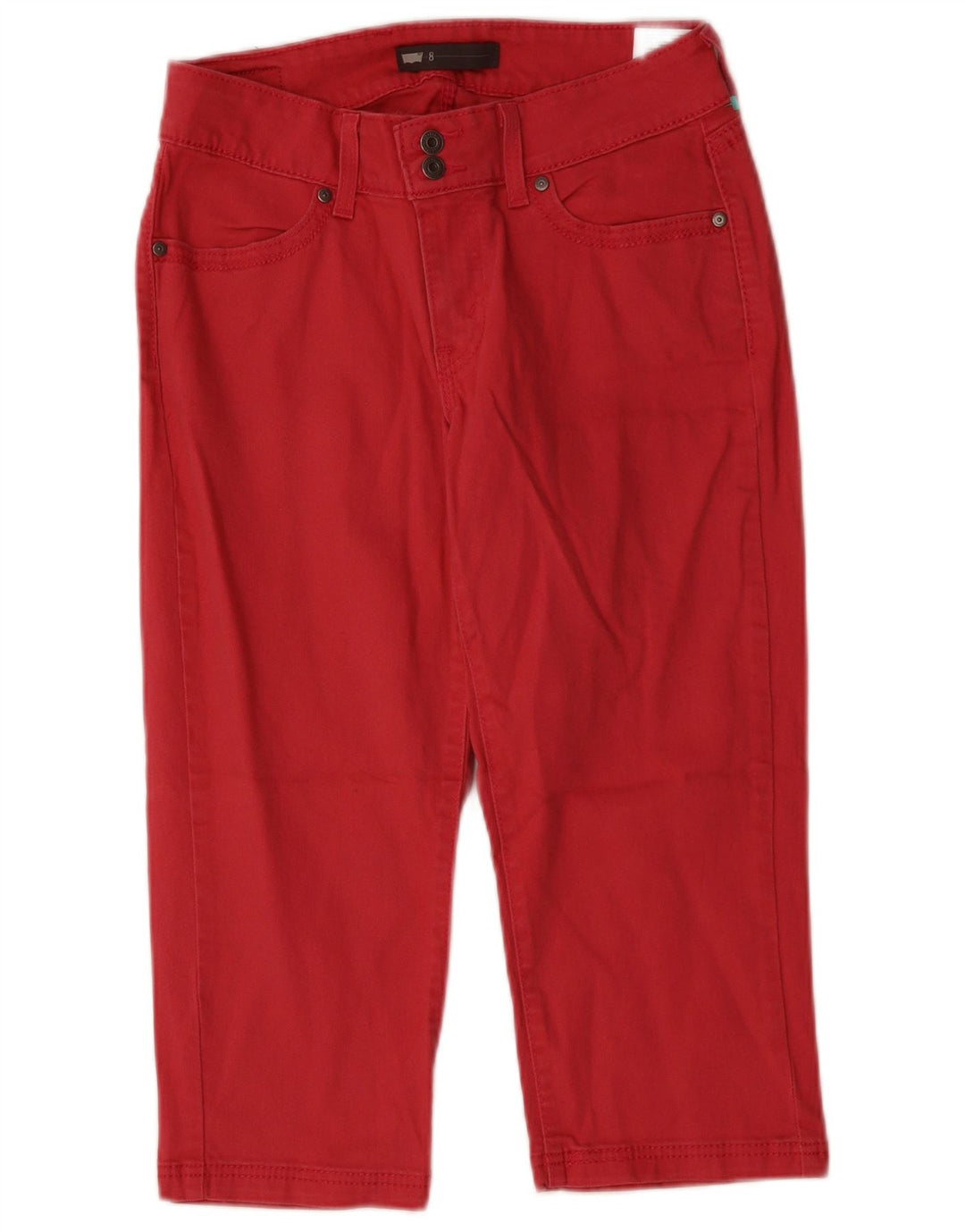 LEVI'S Damen Capri-Jeans US 8 Medium W28 L19 Rosa Baumwolle