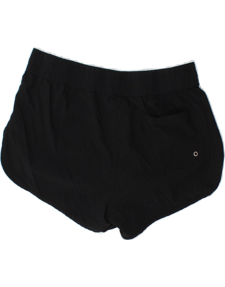 HURLEY Womens Graphic Sport Shorts UK 14 Medium  Black Polyester Vintage Hurley and Second-Hand Hurley from Messina Hembry 