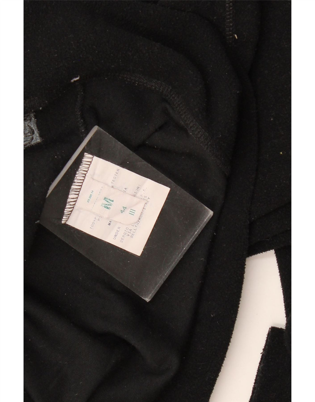 SERGIO TACCHINI Damen Fleecejacke UK 12 Medium Schwarz Polyester