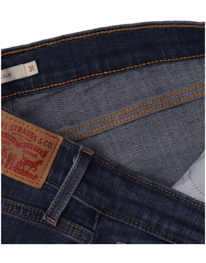 Levi's Damen 312 Shaping Slim Jeans W31 L31 Marineblau