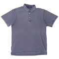 Gas Herren-Poloshirt aus mittelblauer Baumwolle