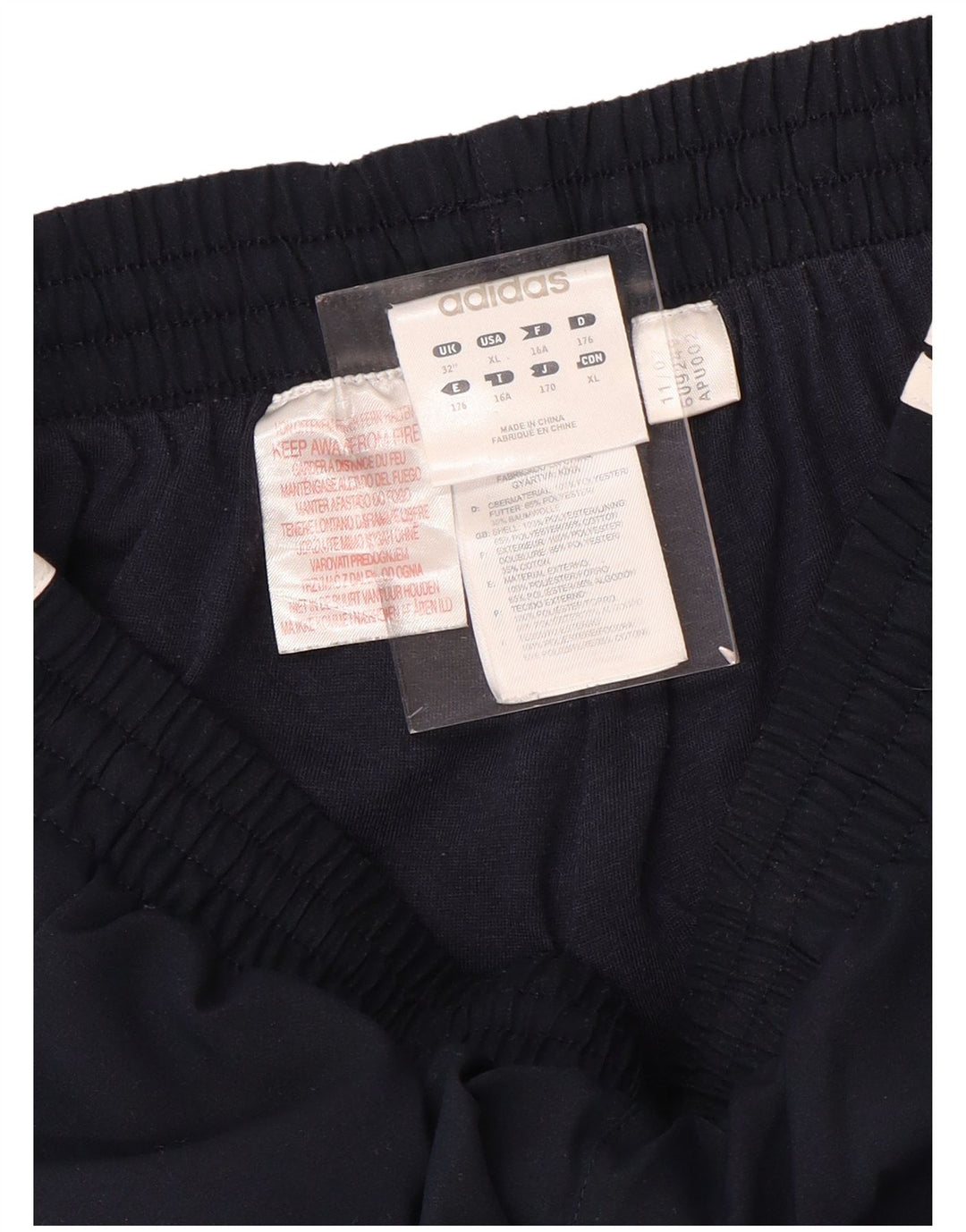 ADIDAS Jungen-Trainingshose, 15–16 Jahre, marineblaues Polyester