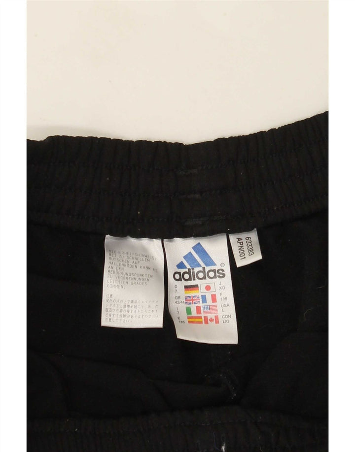 Adidas Herren Trainingshose UK 42/44 Large Schwarz Polyester