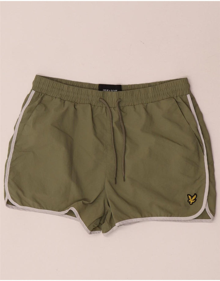 Lyle & Scott Herren-Badeshorts, groß, Khaki, Nylon