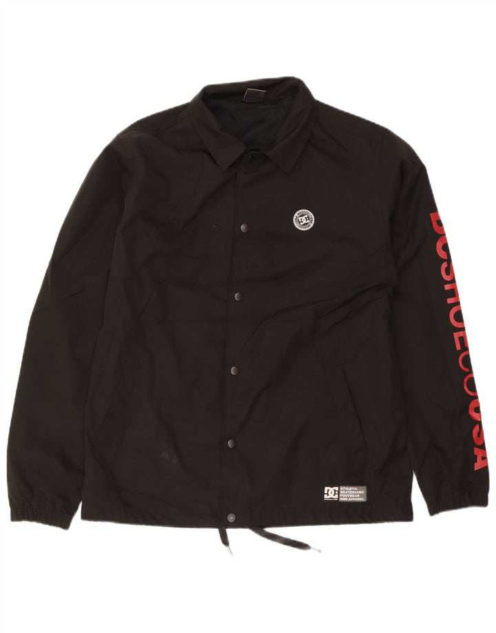 DC Herren-Regenjacke mit Grafik, UK 38, Mittelschwarz, Polyester