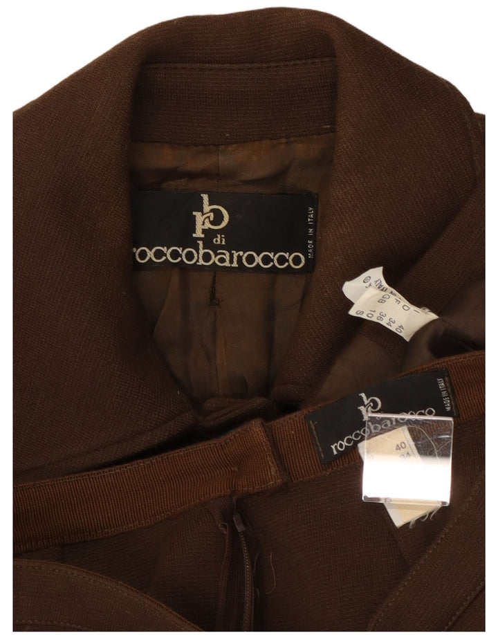 Roccobarocco Damen 5-Knopf-2-teiliges Rockset UK 10 Small W23 Brown Army