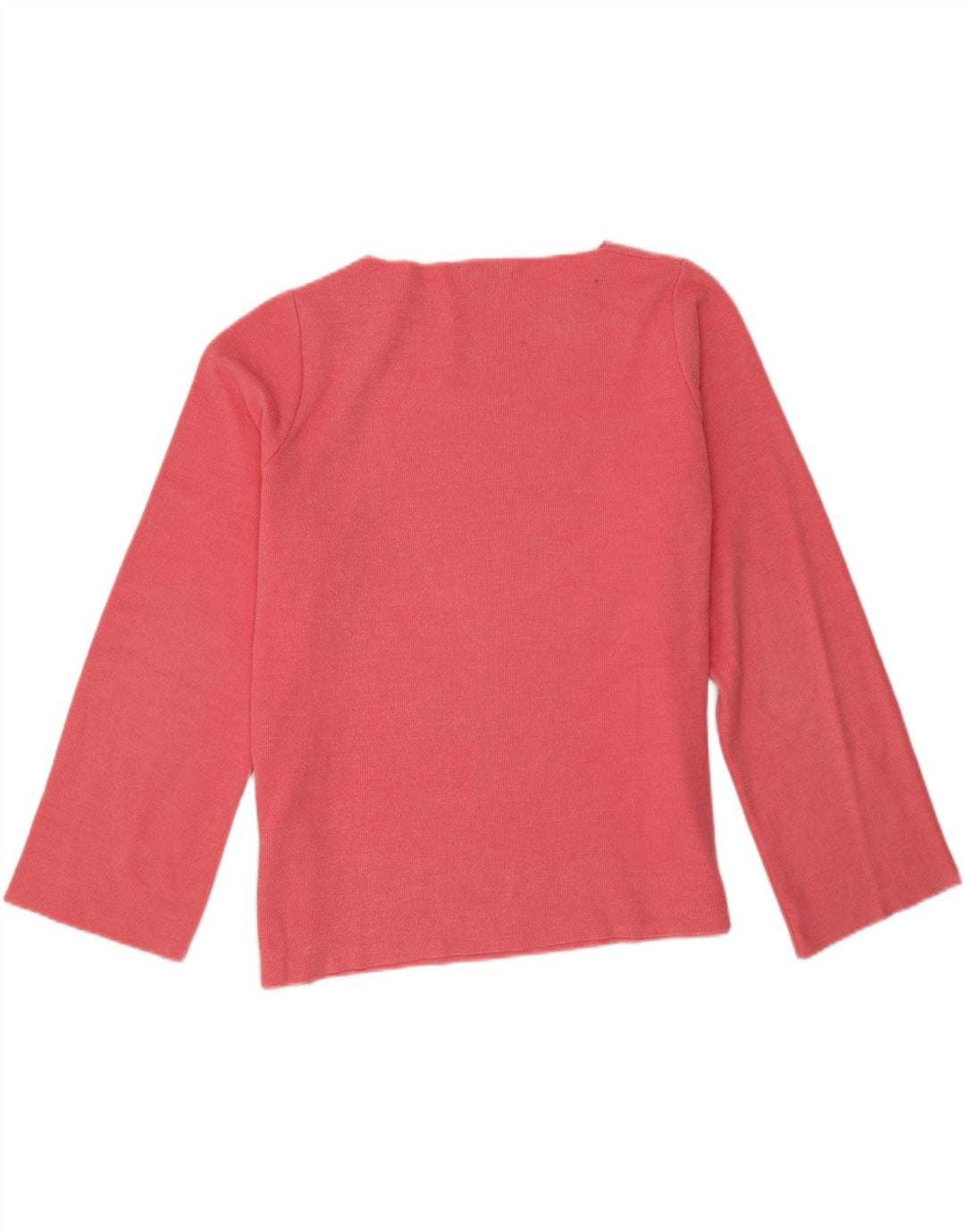 Zara Damen-Oversize-Oberteil, langärmlig, UK 16, Größe L, Rosa, Baumwolle