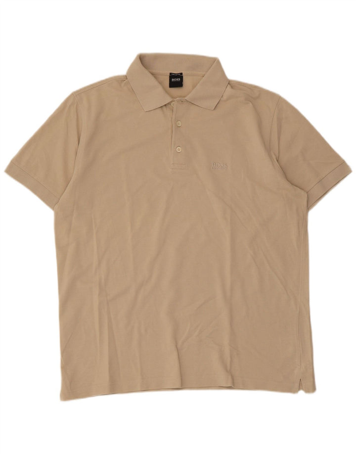 Hugo Boss Herren Poloshirt Große Beige Baumwolle