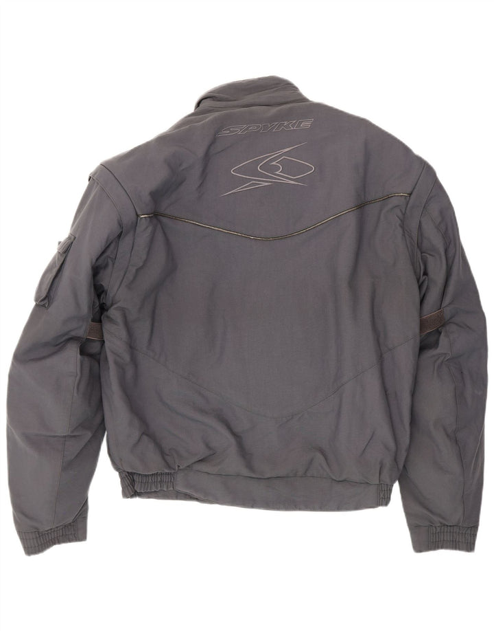 Spyke Herren Racer Jacke UK 40 Large Grau Polyester