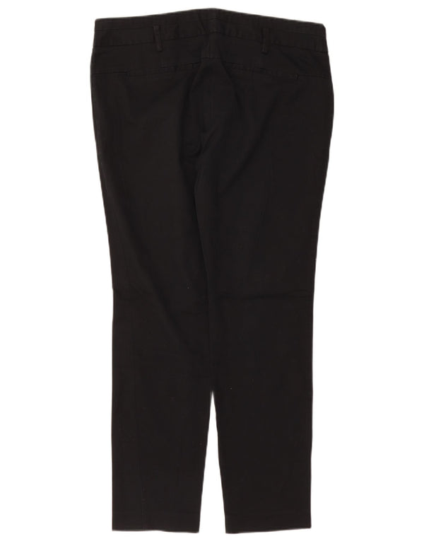 ZARA Damen Slim Chino-Hose EU 42 Large W32 L27 Marineblau