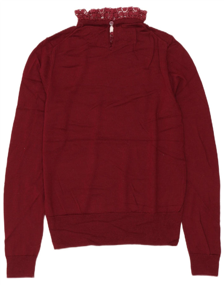 J. CREW Rollkragenpullover für Damen, Gr. 10, Burgunderrot
