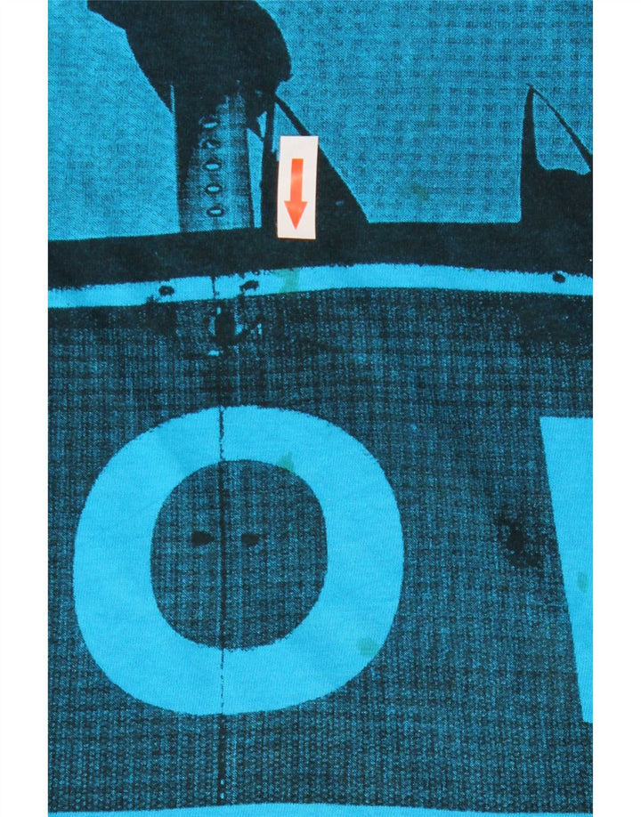 Lee Herren Grafik-T-Shirt-Oberteil XL aus blauer Baumwolle