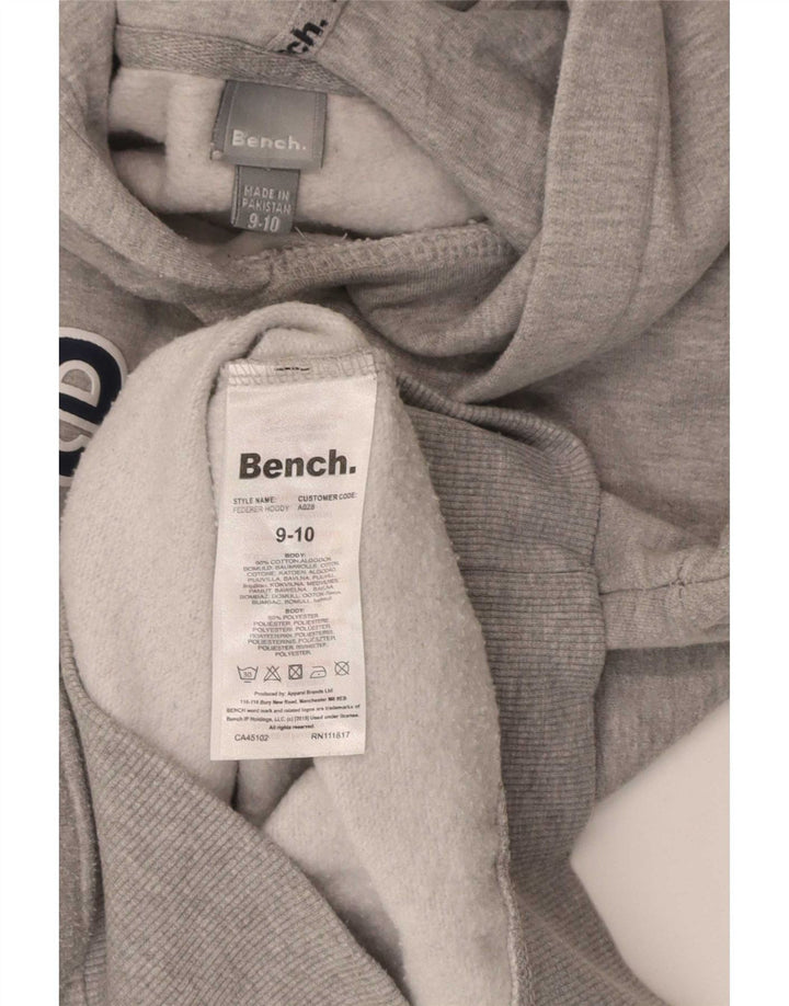 Bench Kapuzenpullover mit Grafik für Jungen, 9–10 Jahre, graue Baumwolle