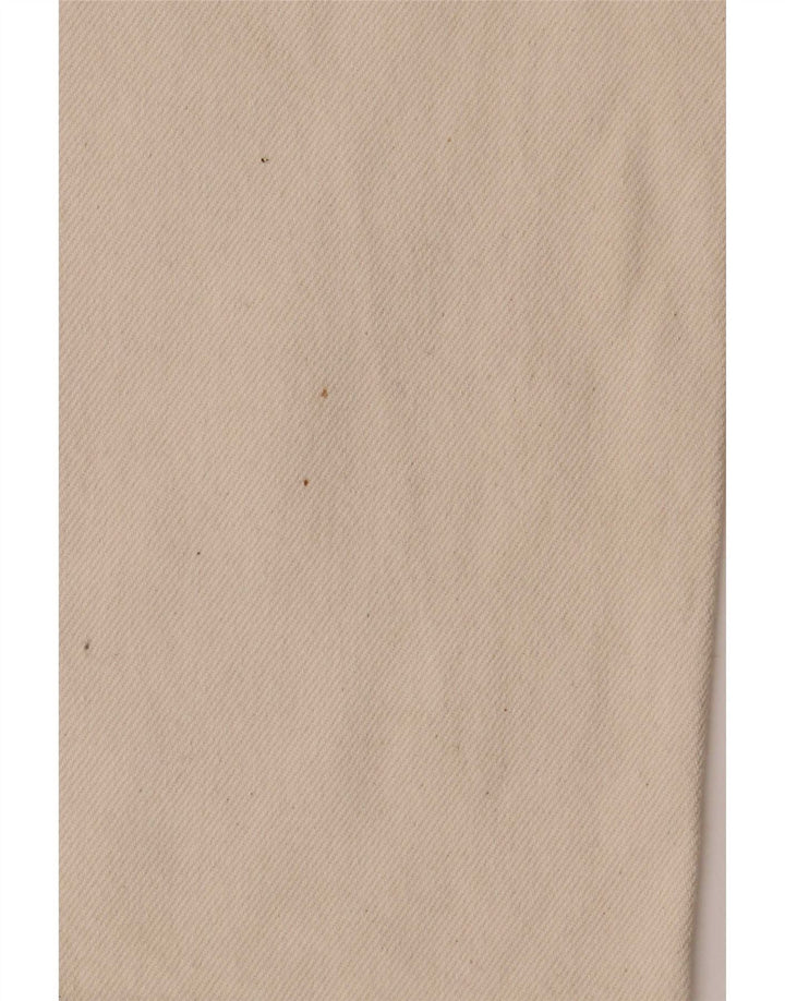 Wampum Herren Straight Jeans IT 48 Medium W30 L32 Off White Baumwolle