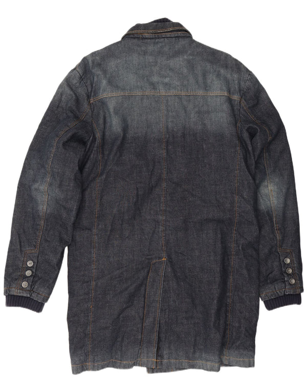 Jack & Jones Herren Jeansmantel UK 44 2XL Marineblaue Baumwolle